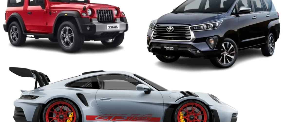 10 Popular Rear Wheel Drive Cars in India